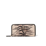 Portafoglio Donna con Zip in Poliestere Beige Braccialini