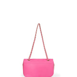 Borsa a Tracolla in Vera Pelle Fuxia