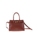 Borsa a Mano in Vera Pelle Marrone Pierre Cardin