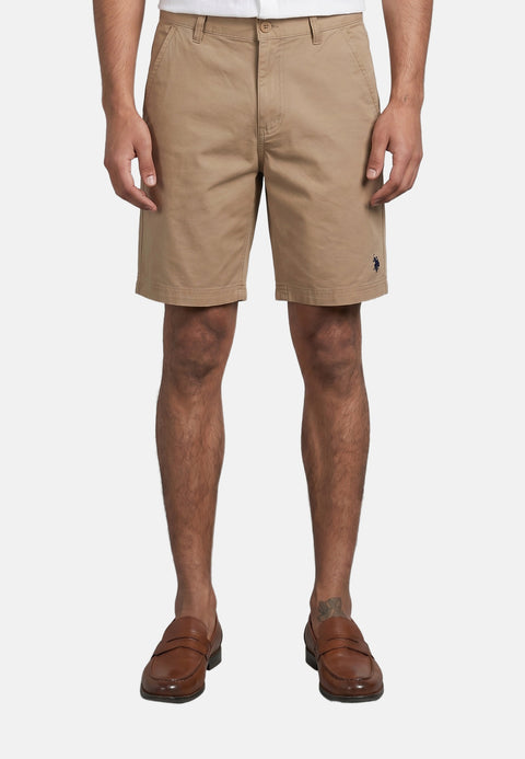 Pantaloncino in Cotone Taupe