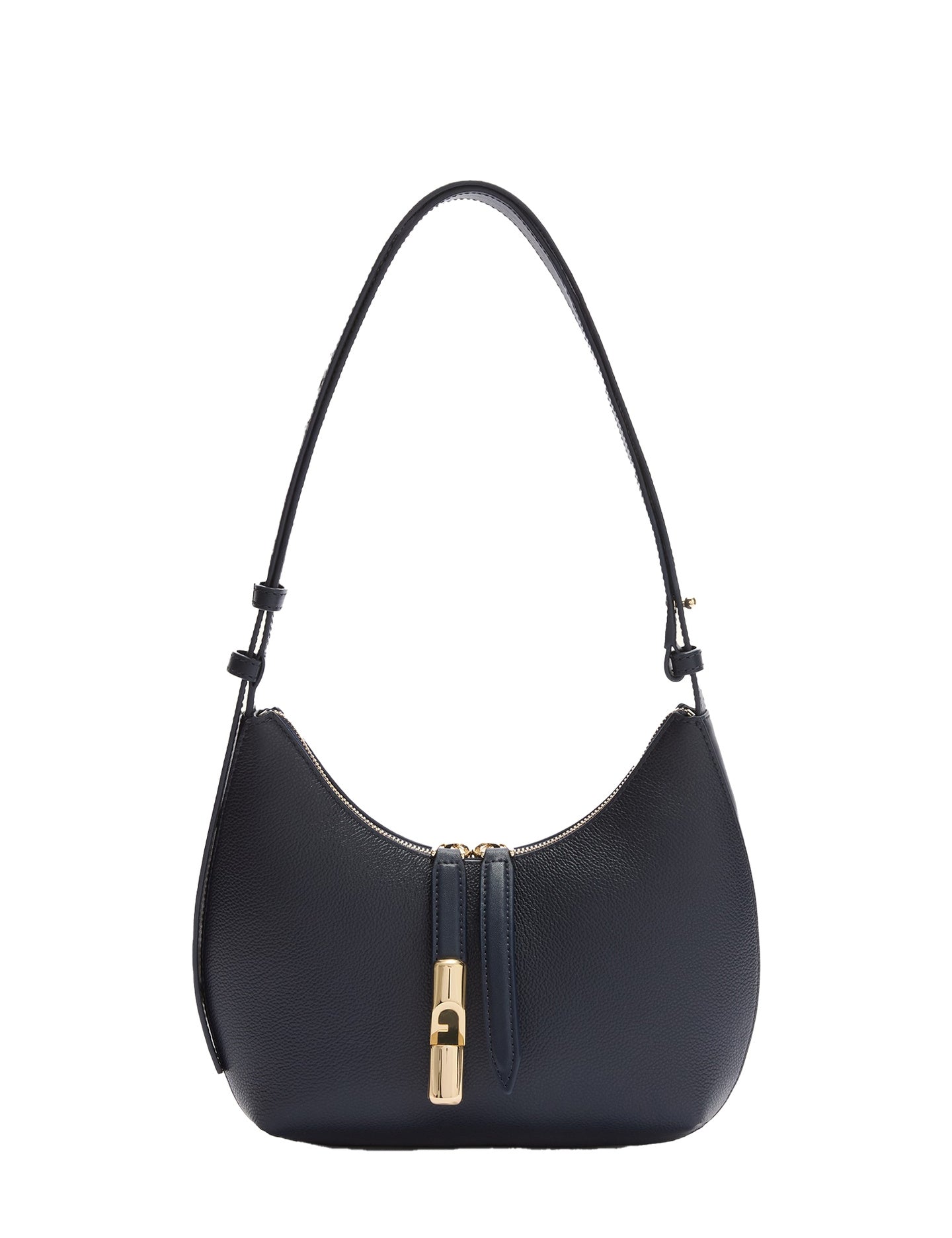 Borsa a Spalla in Pelle Blu Scuro Furla