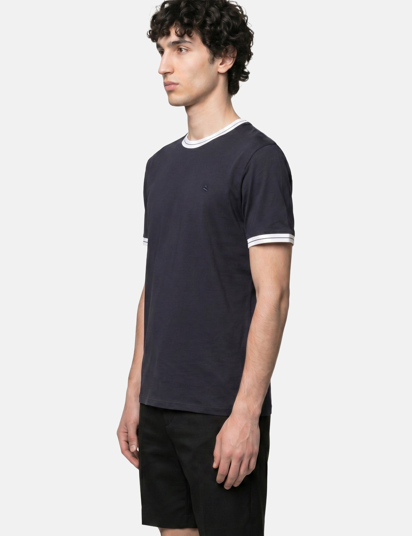 T-shirt in Cotone Blu Navy