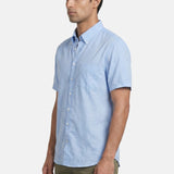 Camicia in Fibra Naturale Cielo Scuro
