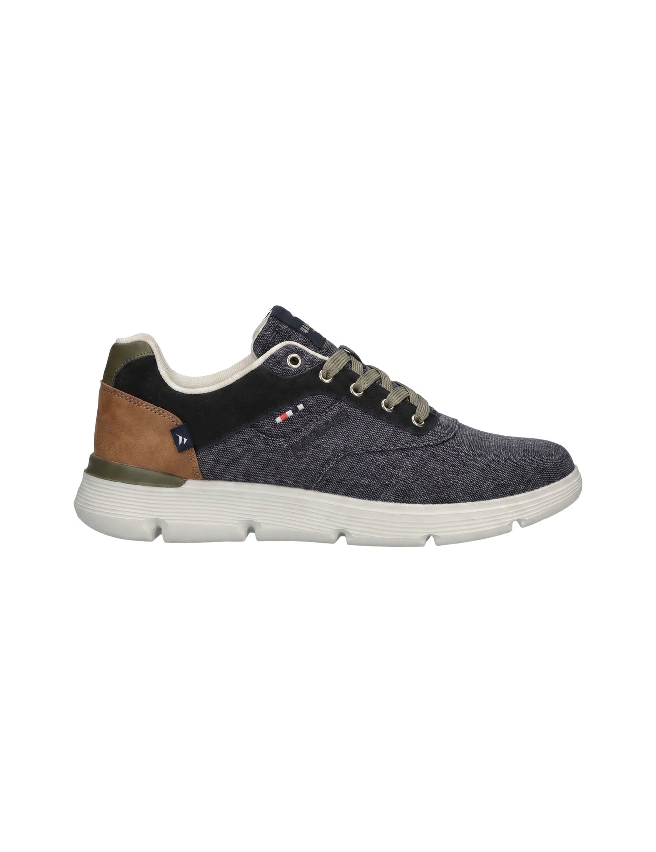 Scarpa stringata in Pelle Vegana Blu Navy Navigare