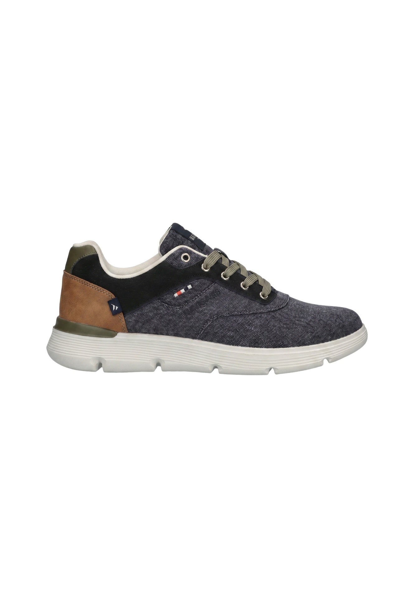 Scarpa stringata in Pelle Vegana Blu Navy Navigare