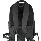Mochila unisex Astria Prime en poliéster negro.