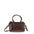 Borsa a Bauletto in Vera Pelle Cioccolato Pierre Cardin