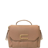 Borsa a bauletto in Pelle Vegana Tan CUSTO BARCELONA