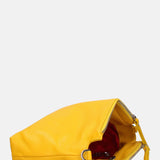 Borsa a Spalla in Dollaro Leather Giallo