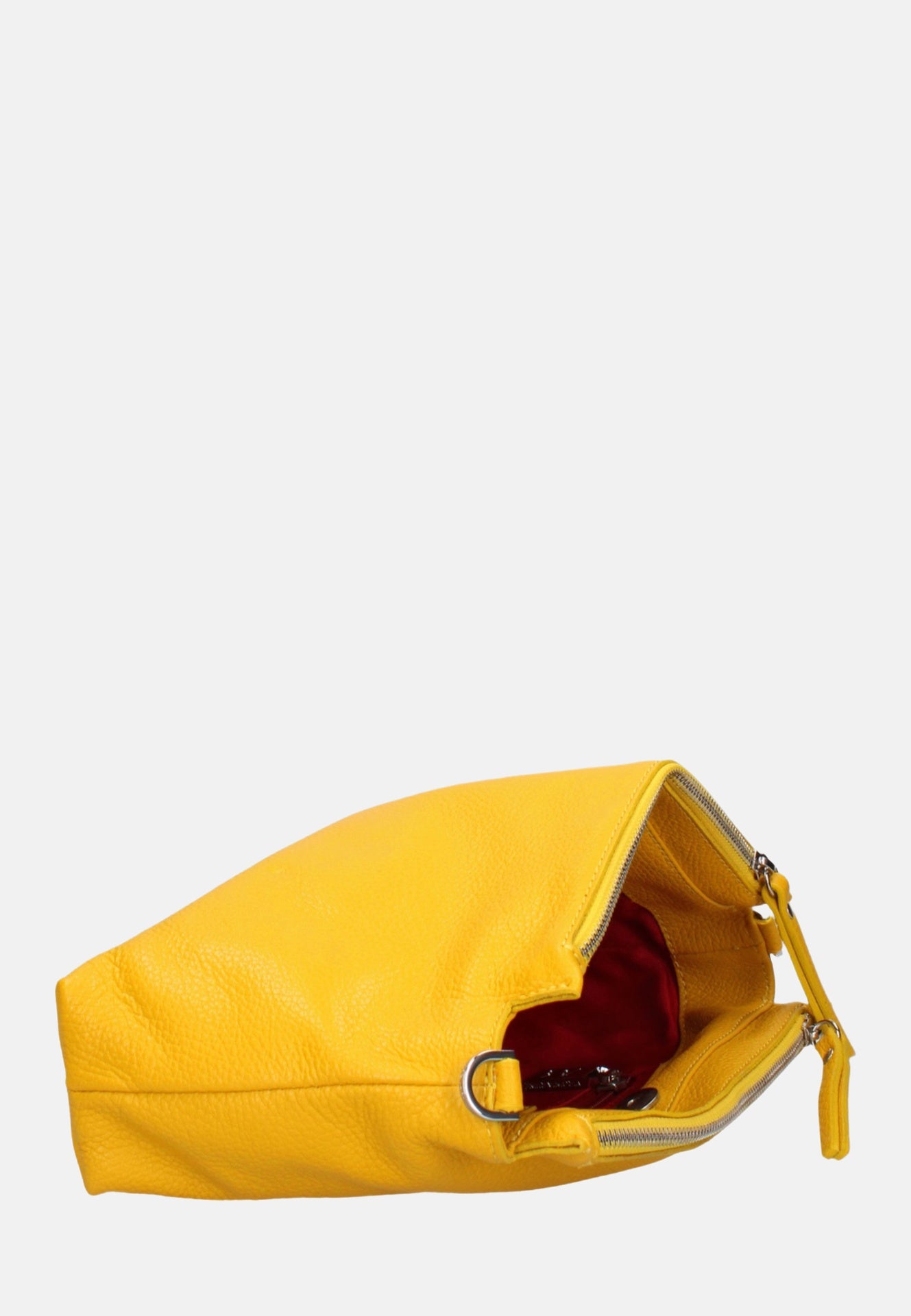 Borsa a Spalla in Dollaro Leather Giallo