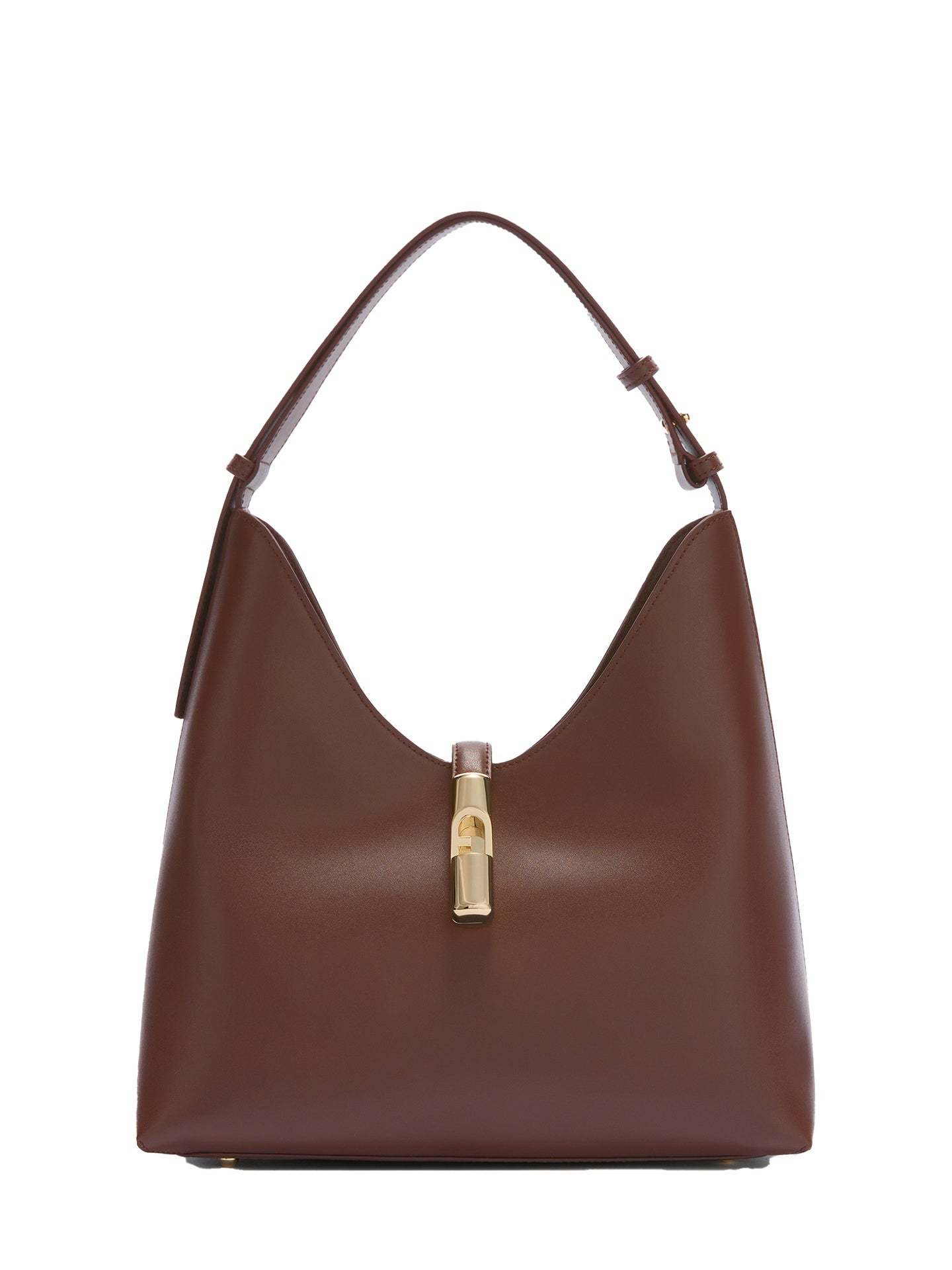 Borsa a Spalla in Pelle Ruga Cioccolato Furla