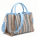 Borsa Shopper in Cotone Blu