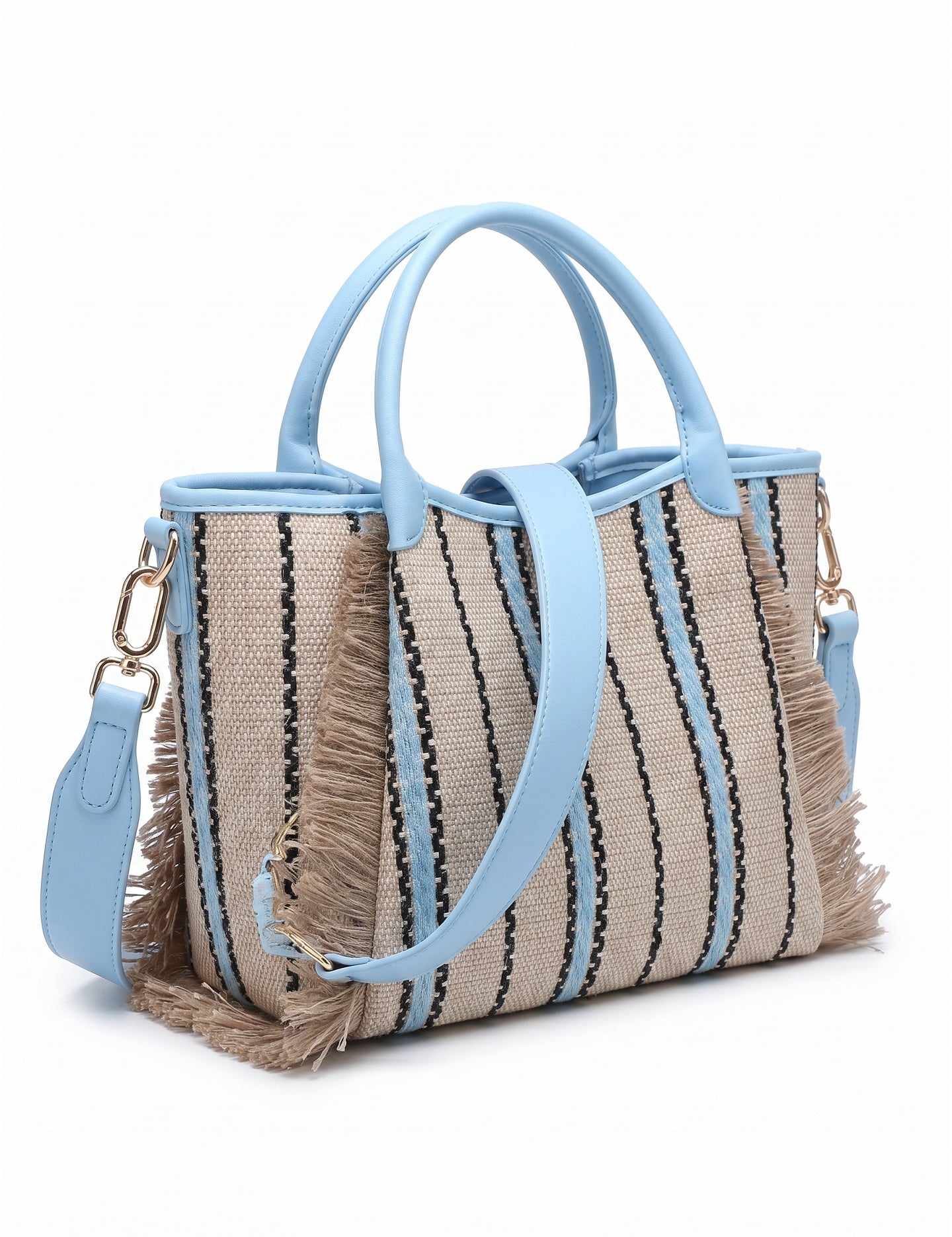 Borsa Shopper in Cotone Blu