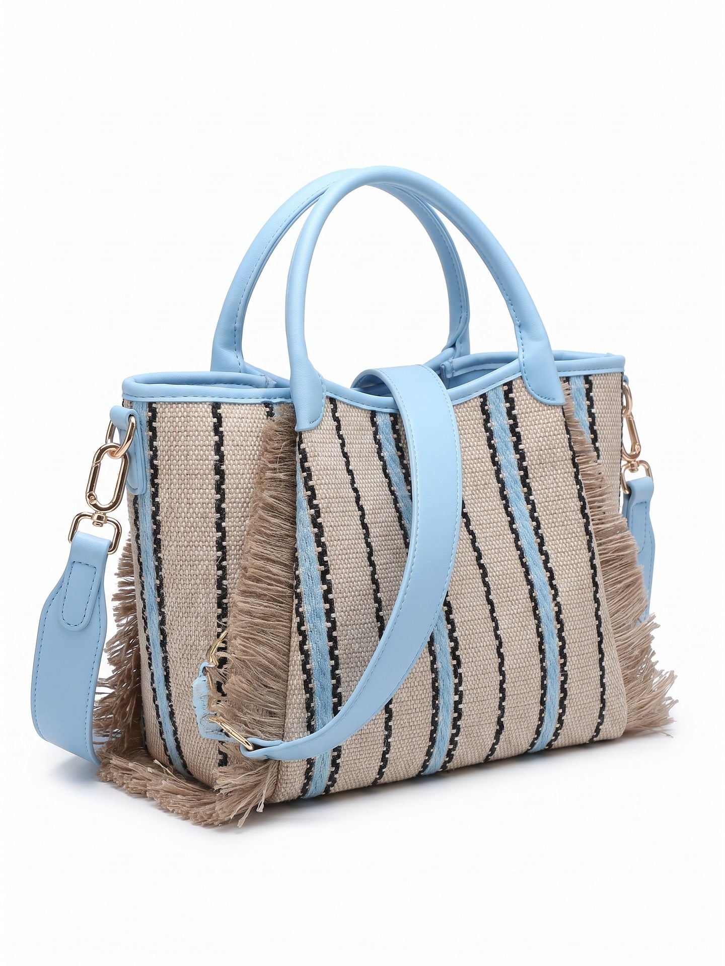 Borsa Shopper in Cotone Blu