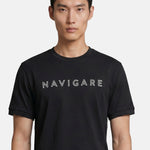 T-shirt in Cotone Nero Navigare