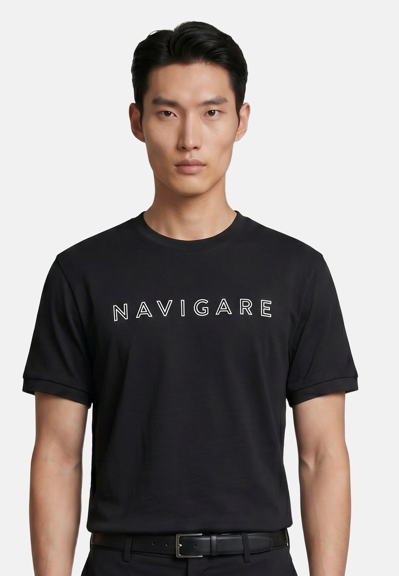 T-shirt in Cotone Nero Navigare