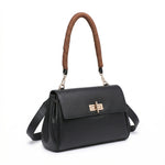 Borsa a Mano in Polyurethane Nero
