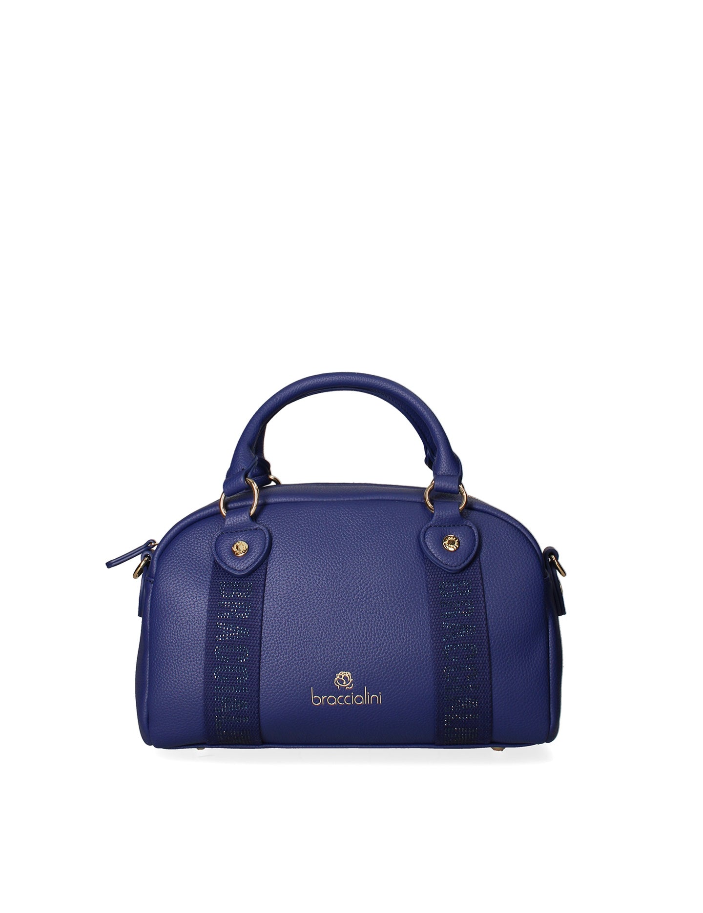 Borsa a Mano in Pelle Sintetica Blu Braccialini