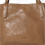 Borsa a Mano in Pelle Vegana Beige