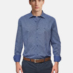 Camicia in Cotone Blu Jeans Navigare