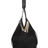Borsa a Spalla in Vera Pelle Nero