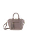 Borsa a Mano in Vera Pelle Taupe Pierre Cardin
