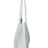 Borsa a Mano in Pelle Vegana Azzurro