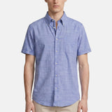 Camicia in Cotone Blu Navigare