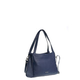 Borsa a Spalla in Vera Pelle Navy