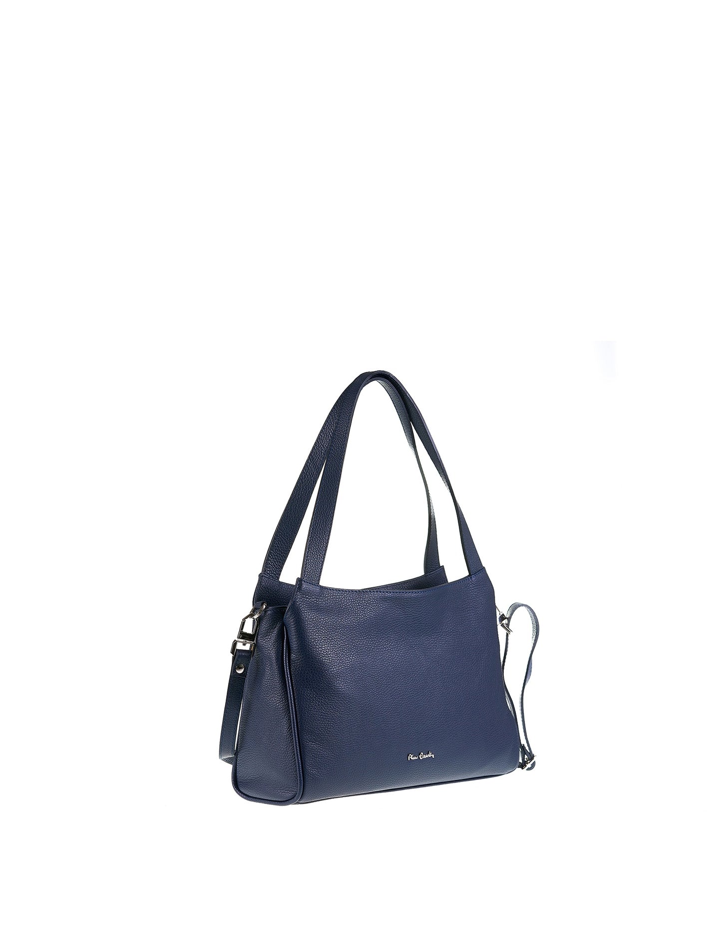Borsa a Spalla in Vera Pelle Navy