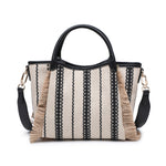 Borsa Shopper in Cotone Nero