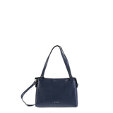 Borsa a Tracolla in Vera Pelle Navy Pierre Cardin