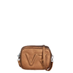 Borsa a Tracolla in Genuine Printed Suede Leather Bronzo