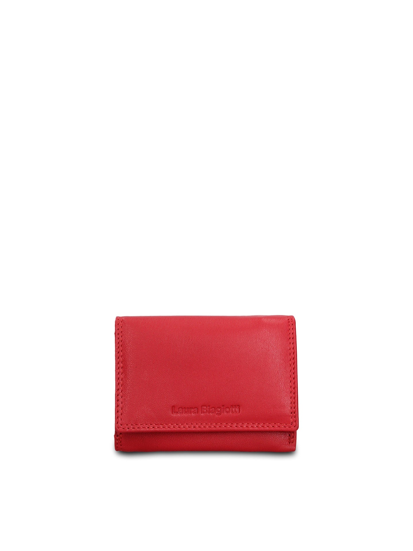 Portafoglio in Vera Pelle Rosso
