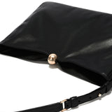 Black Leather Shoulder Bag