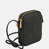 Borsa a tracolla in Pelle Vegana Nero
