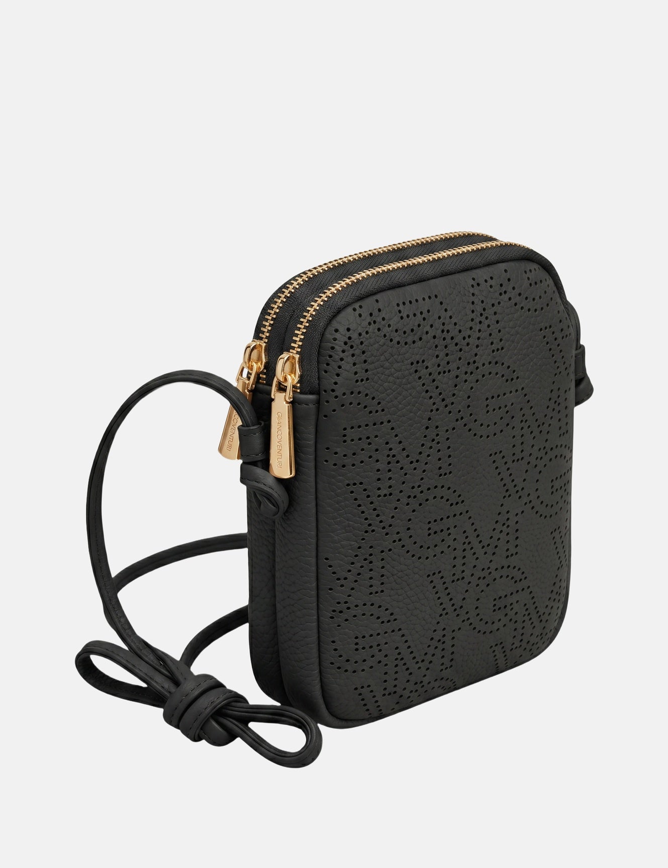 Borsa a tracolla in Pelle Vegana Nero