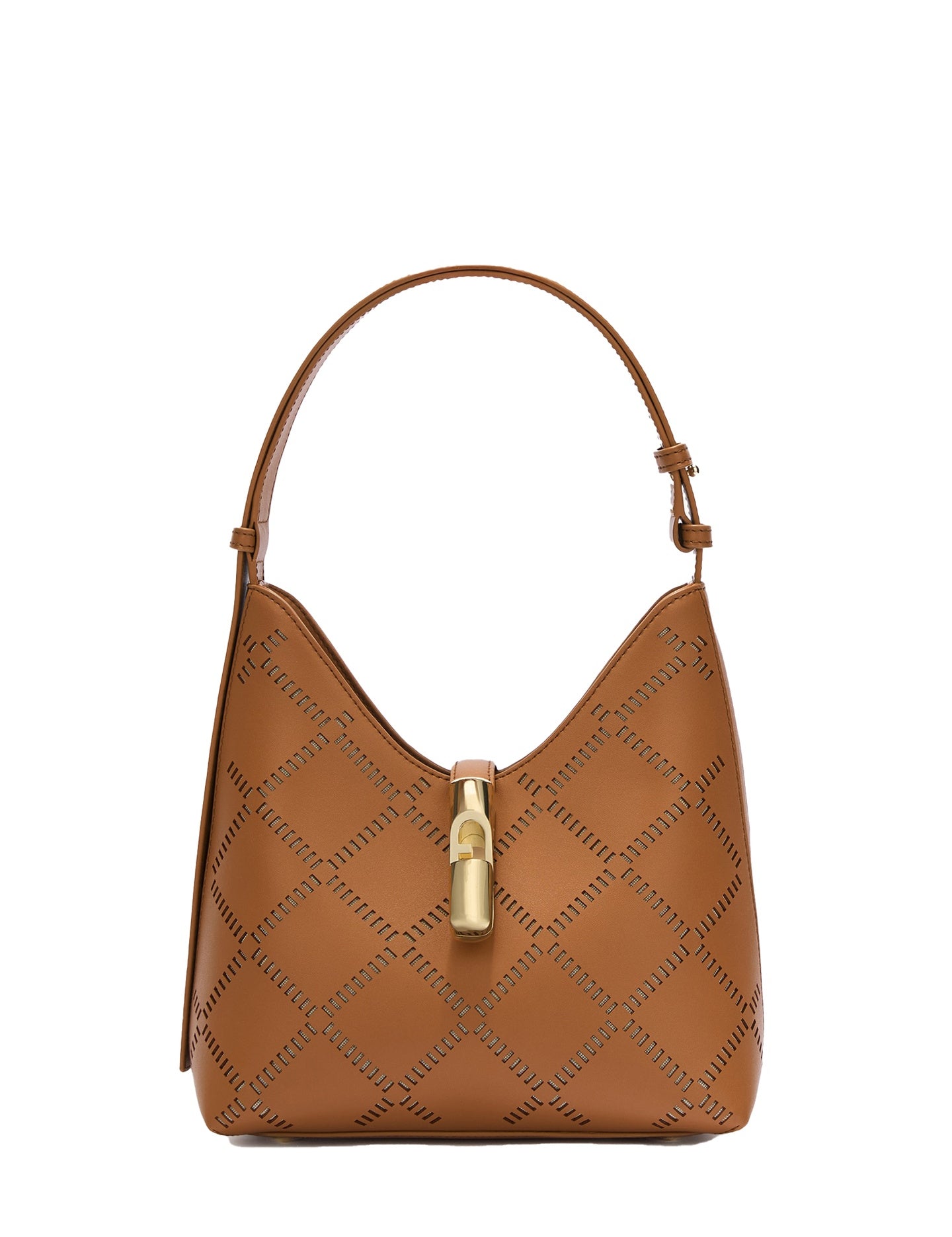 Borsa a Spalla in Vera Pelle Cuoio Furla