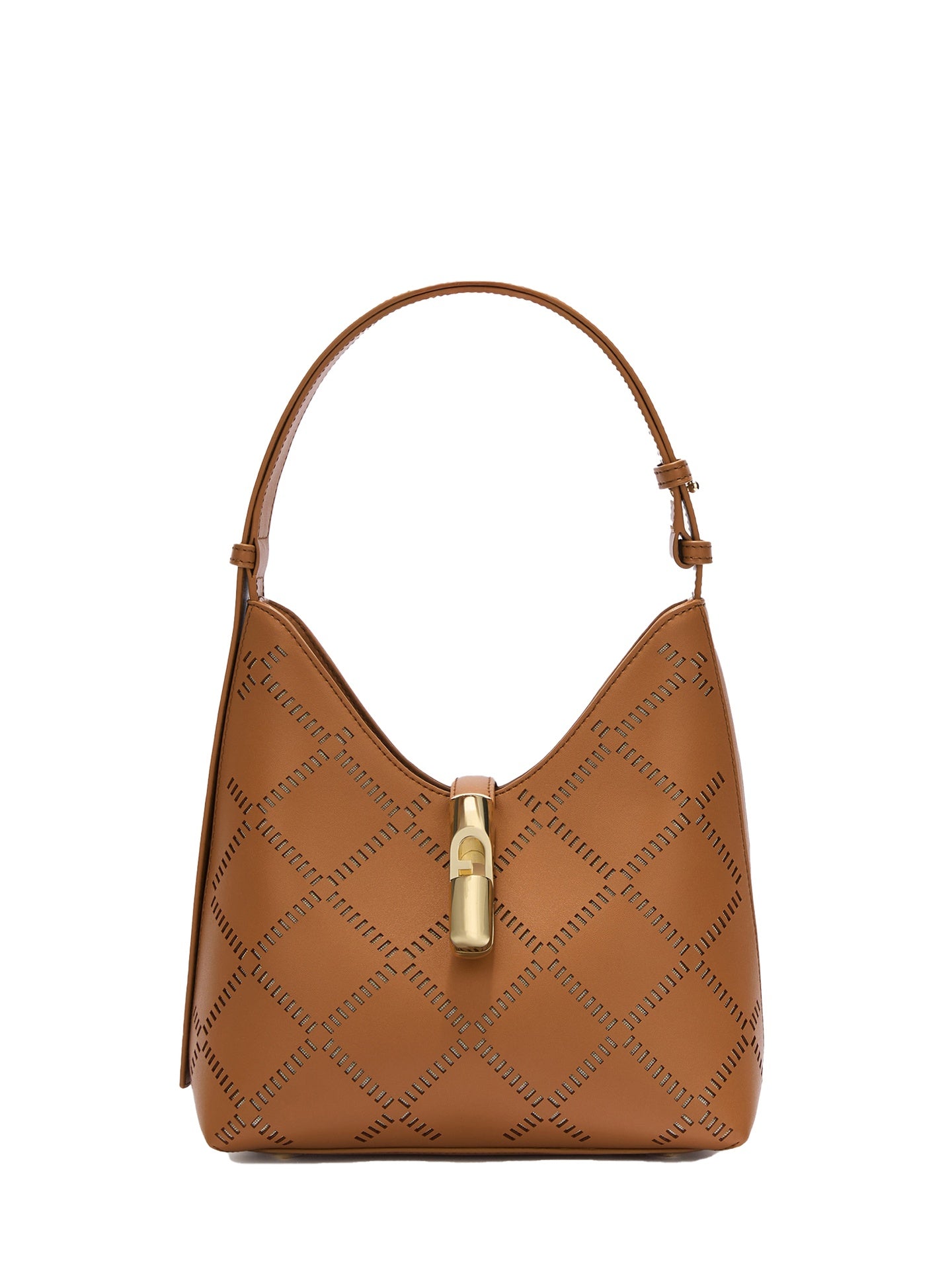 Borsa a Spalla in Vera Pelle Cuoio Furla