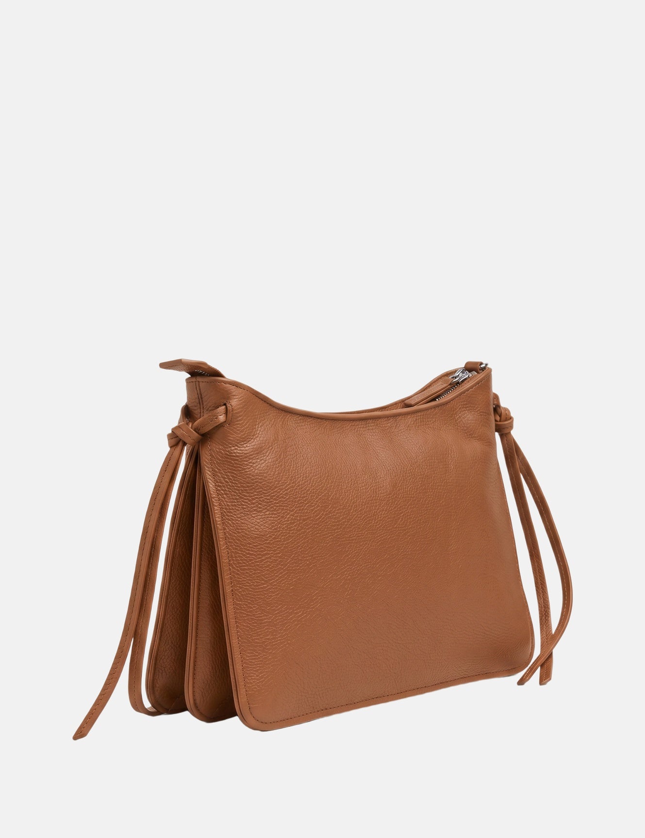 Borsa a mano in Pelle Vegana Tan