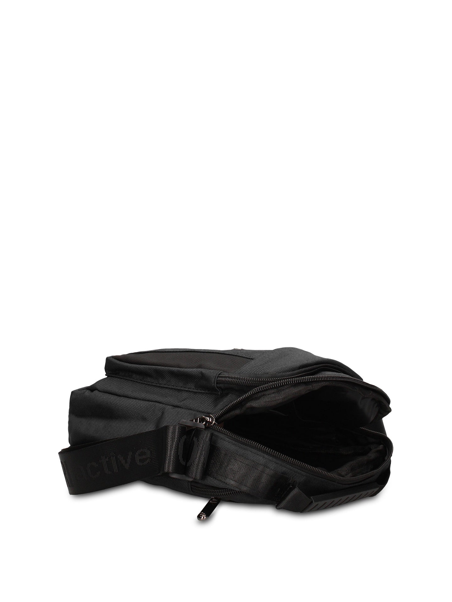 Borsa a Tracolla in 100% Pu Vegan Leather Nero