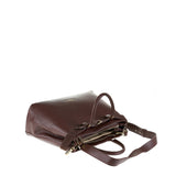 Borsa a Mano in Vera Pelle Cioccolato Pierre Cardin