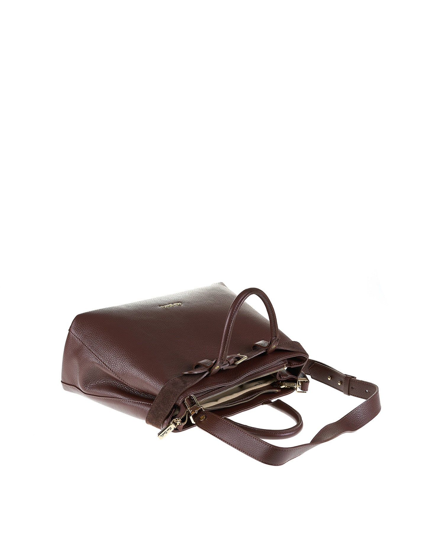 Borsa a Mano in Vera Pelle Cioccolato Pierre Cardin