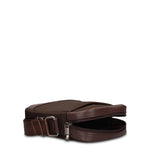 Borsa a Tracolla in 100% Pu Vegan Leather Marrone Scuro