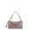Borsa a Spalla in Vera Pelle Taupe Pierre Cardin