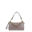 Borsa a Spalla in Vera Pelle Taupe Pierre Cardin