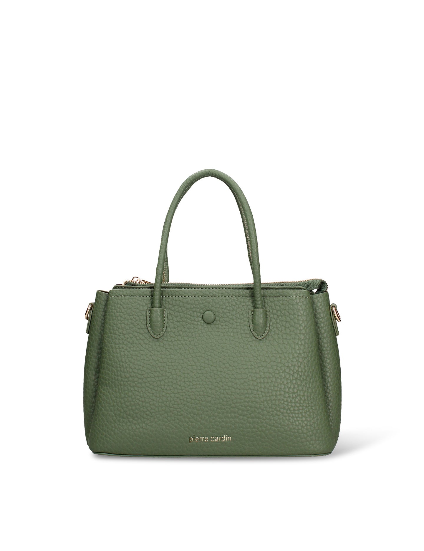 Borsa a Mano in Pelle Vegana Verde Pierre Cardin