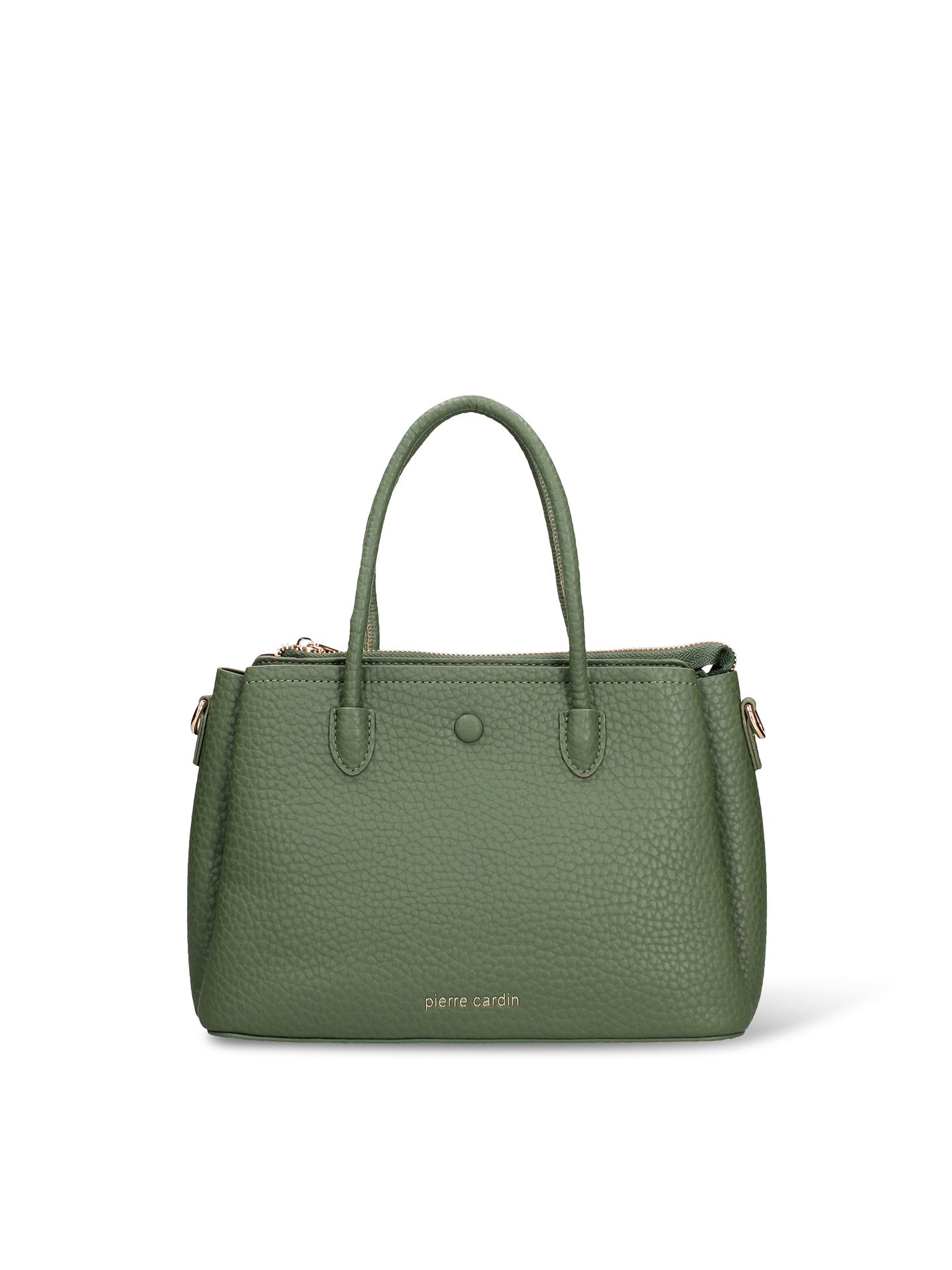 Borsa a Mano in Pelle Vegana Verde Pierre Cardin