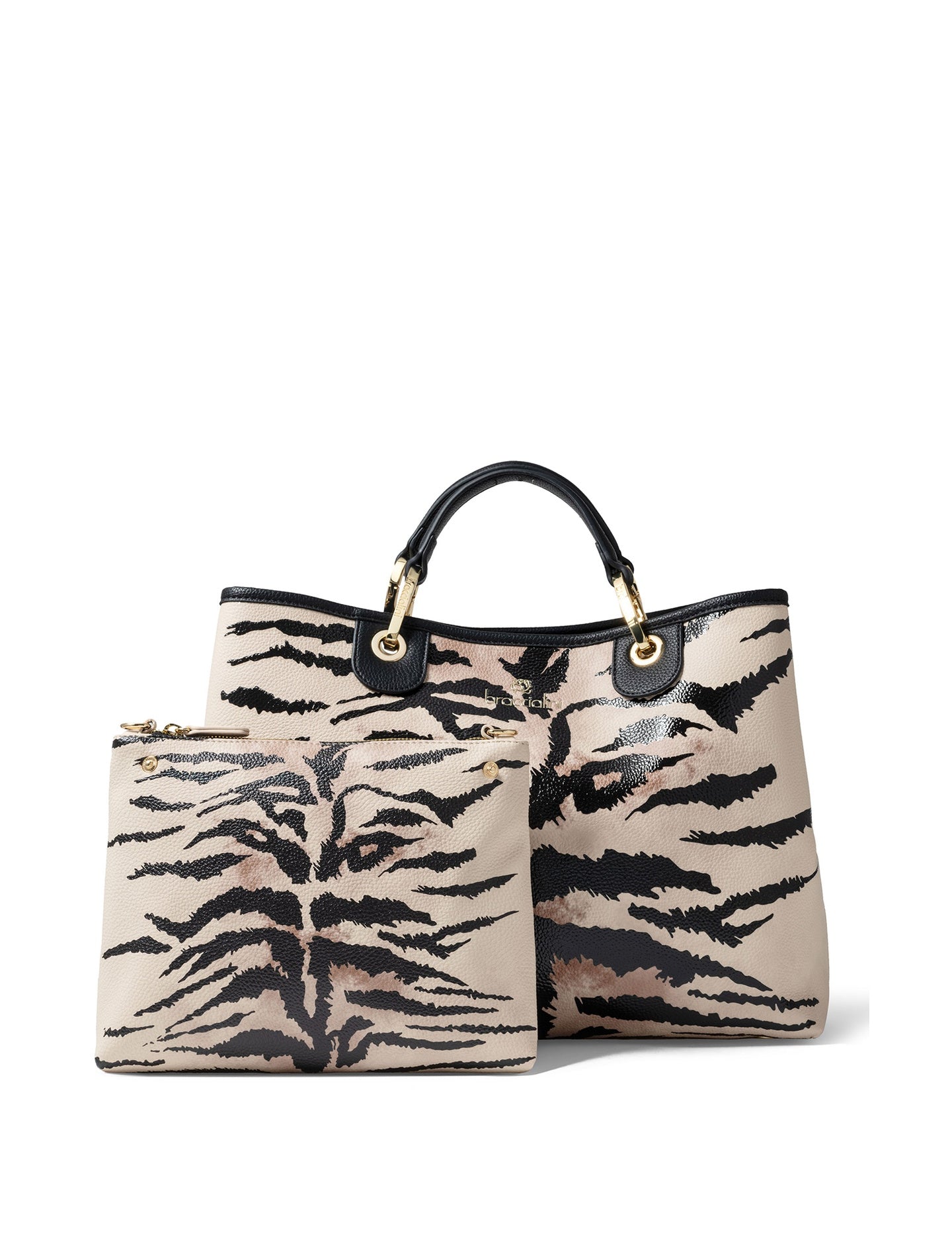 Borsa a Mano in Poliestere Beige