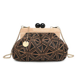 Borsa a Tracolla in Poliestere Marrone